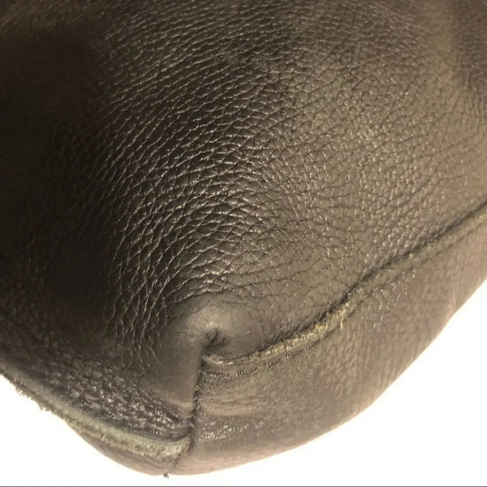 Lucky brand black pebbled leather hobo bag